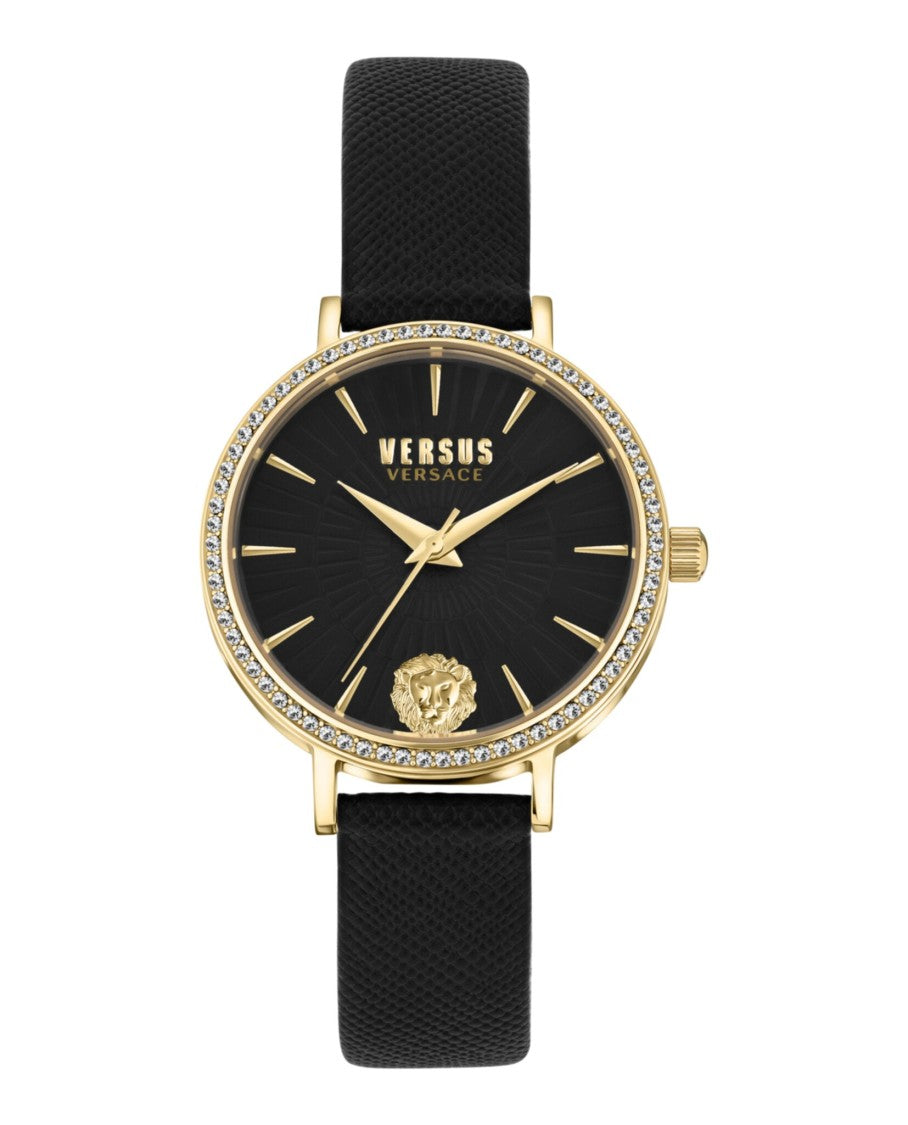 Versus Versace Mar Vista Crystal Leather Watch
