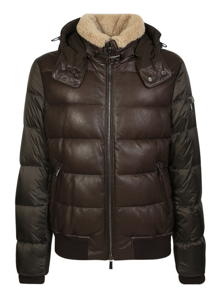 Moorer Brown Down Jackets