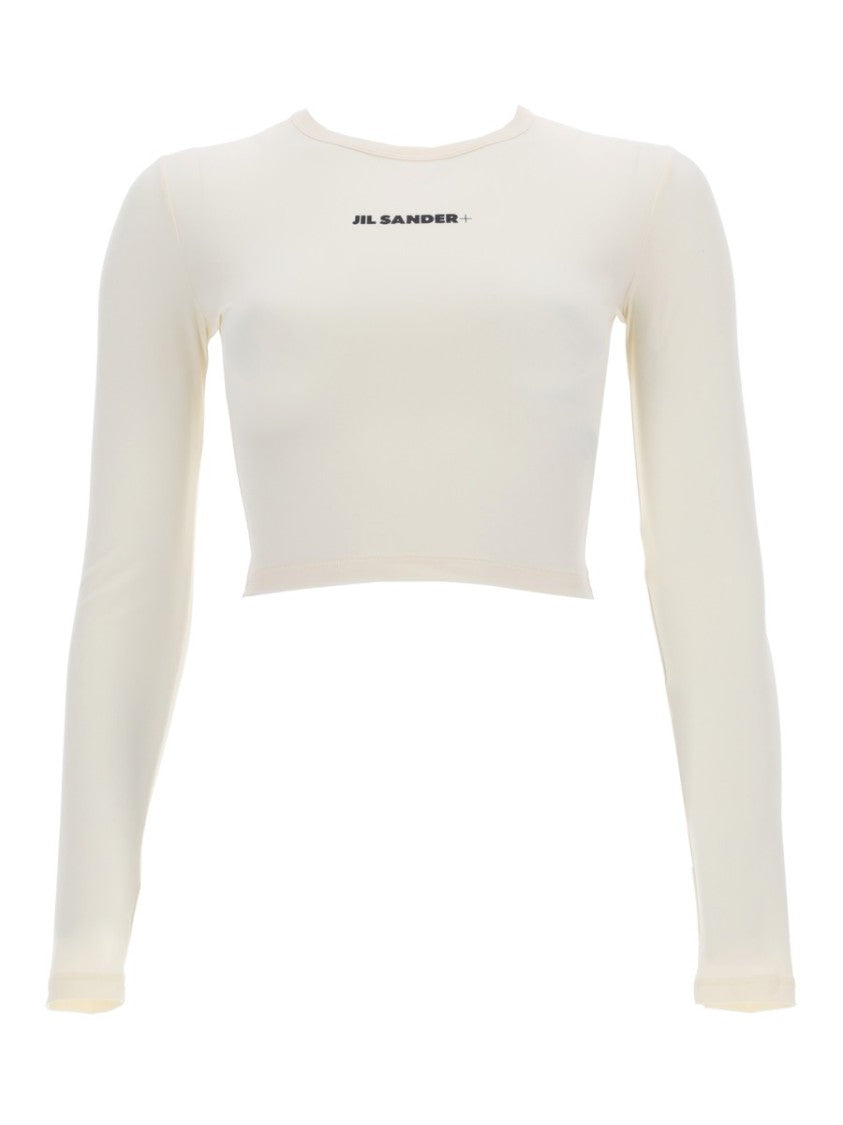 Jil Sander Fitted Cropped Polyamide-Blend Long Sleeve Top