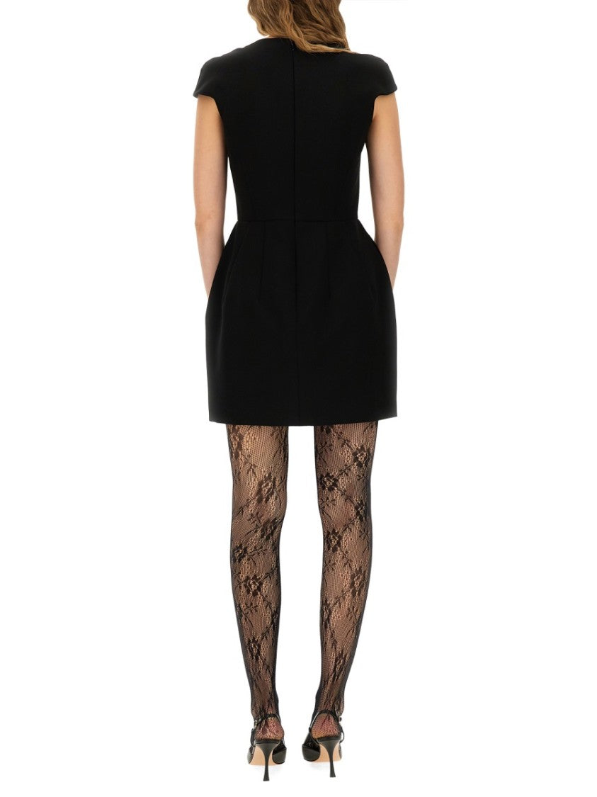 Moschino Fitted Tube Dress With High Neckline