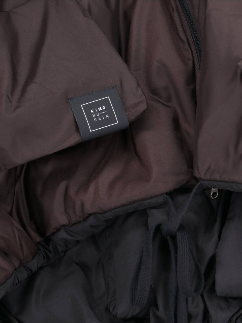 Kimono Rain Reversible Waterproof Jacket – Brown And Black