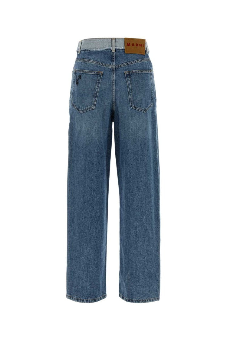 Marni Straight-Leg Cropped Denim Jeans