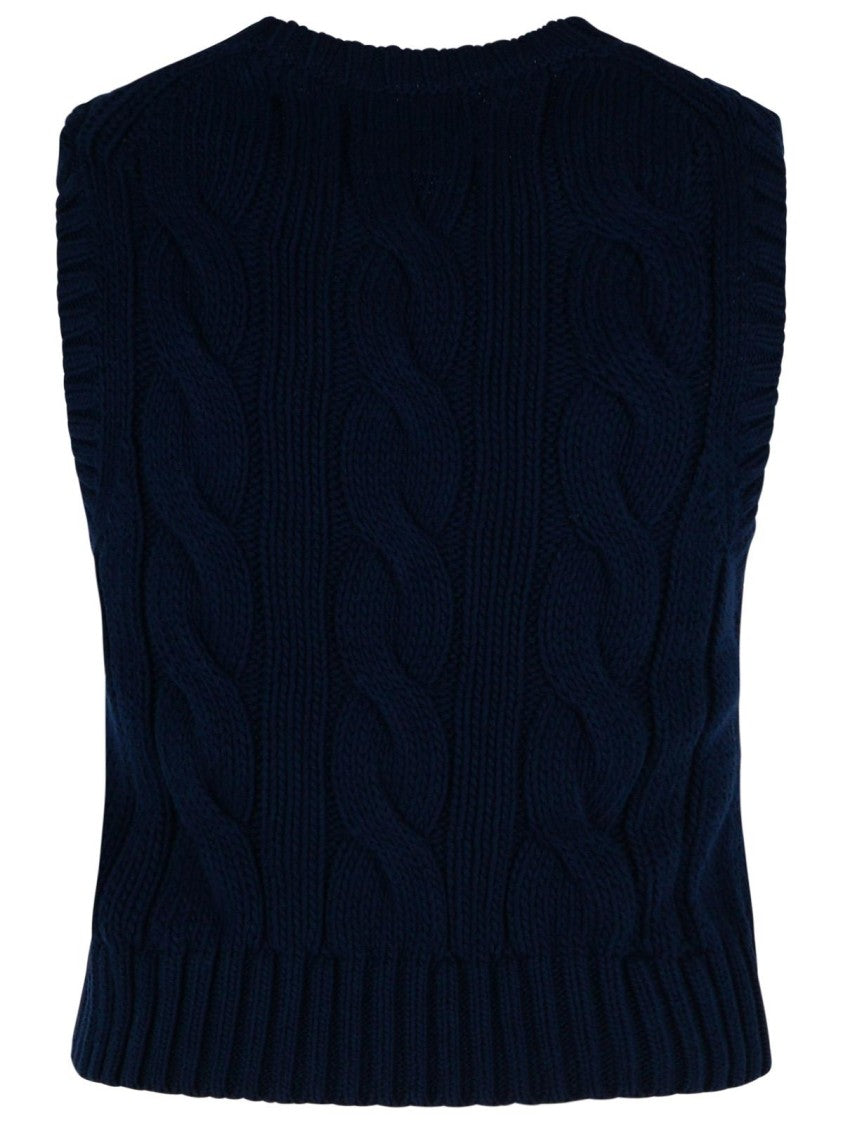 Polo Ralph Lauren Blue Cotton Vest