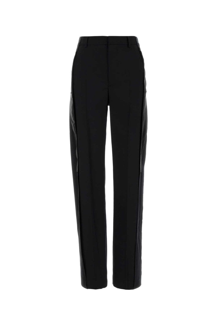 Mm6 By Maison Margiela Black Stretch Wool Pant