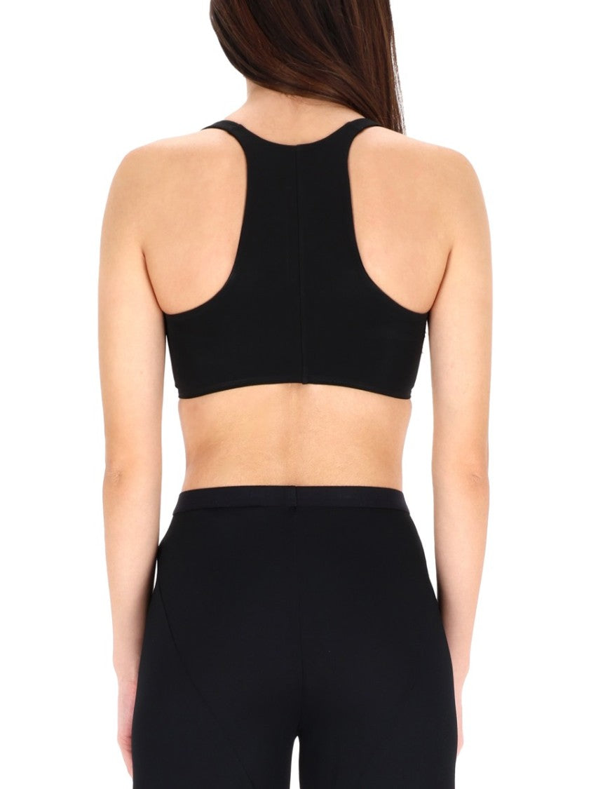 Rick Owens X Lilies Cropped Black Top