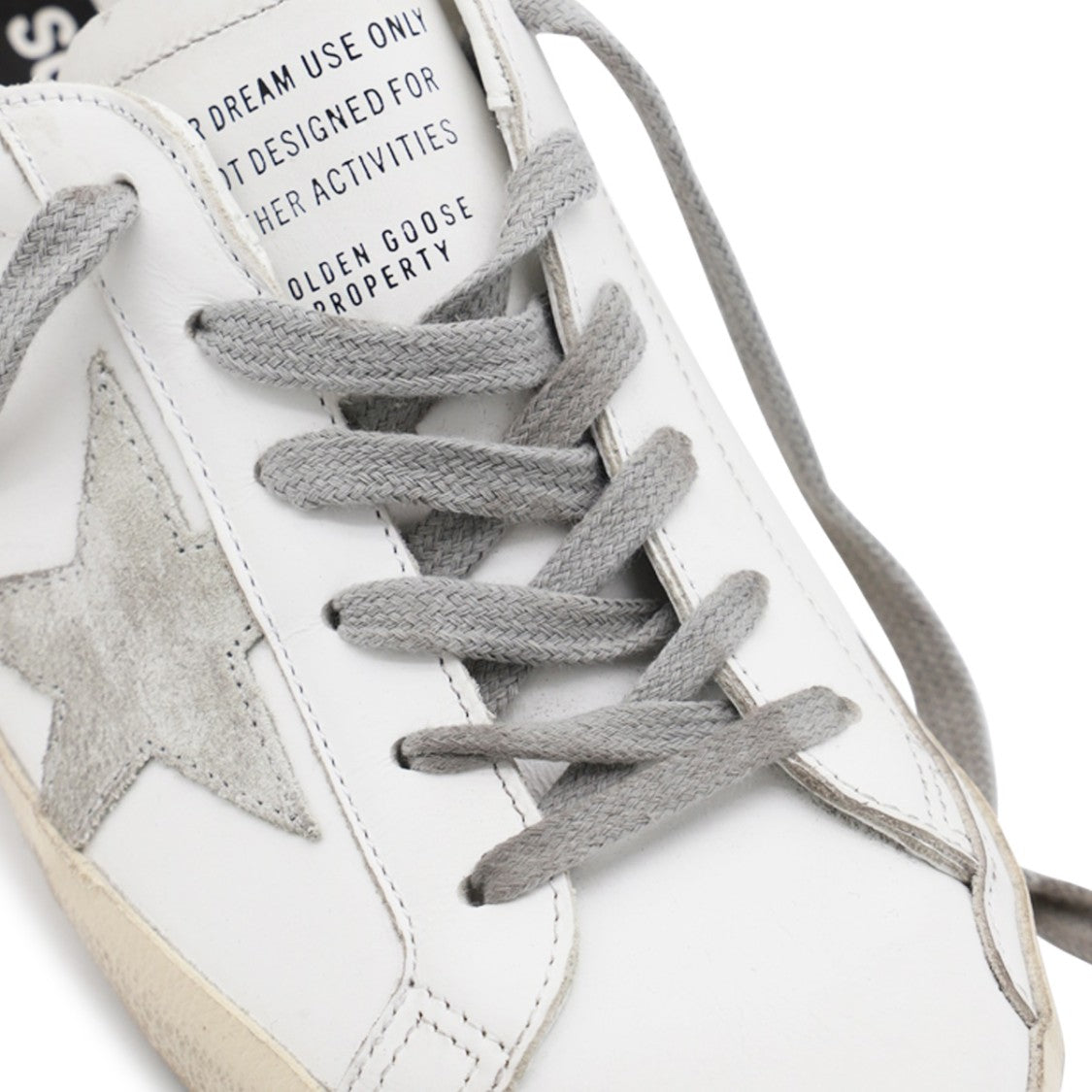 Golden Goose White Leather Super Star Sneakers