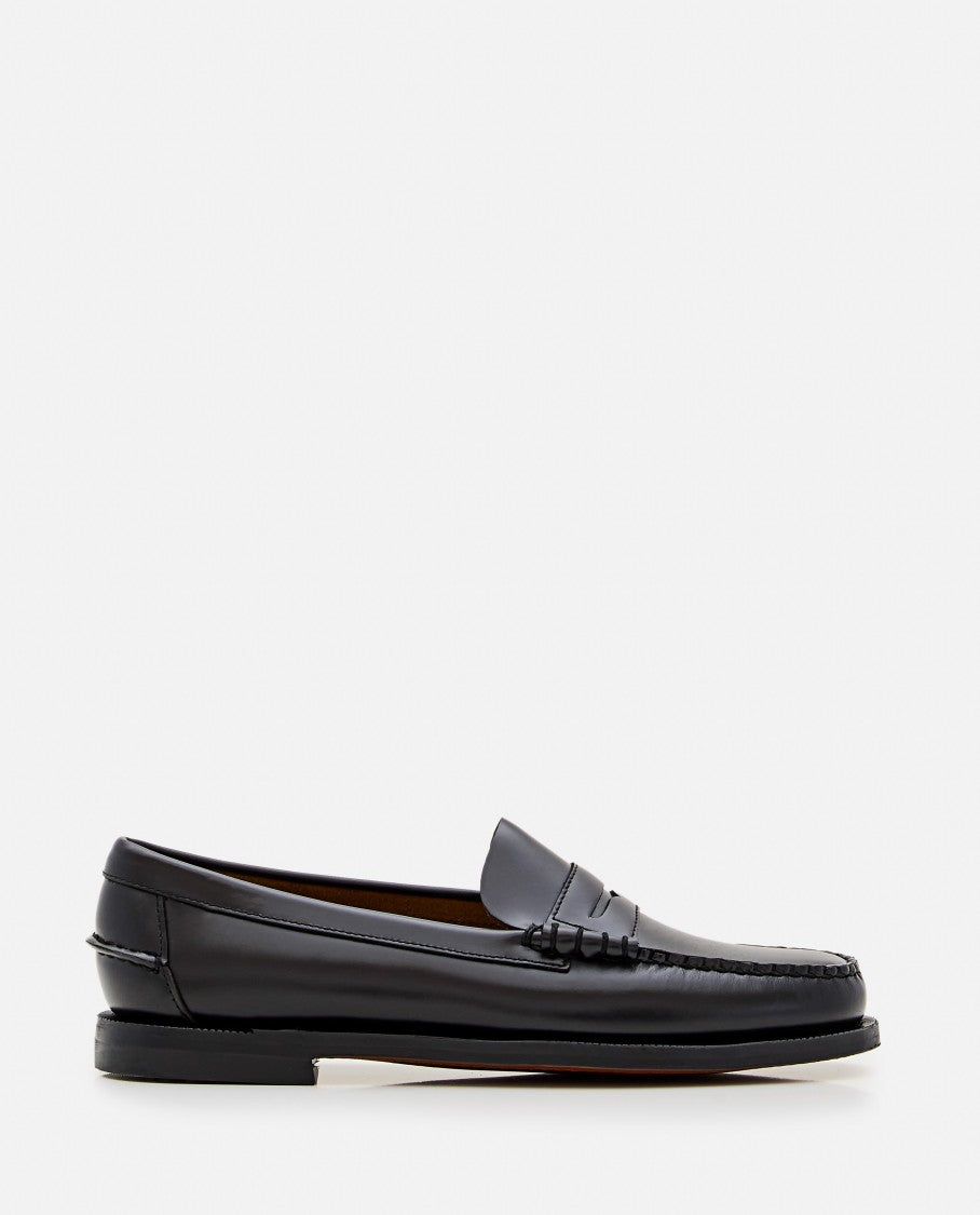 Sebago Classic Slip-On Black Leather Loafers