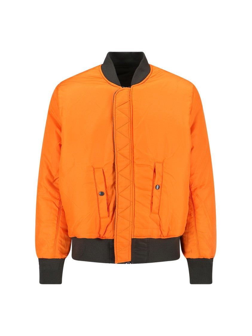 Alpha Industries Reversible Bomber Jacket In Green