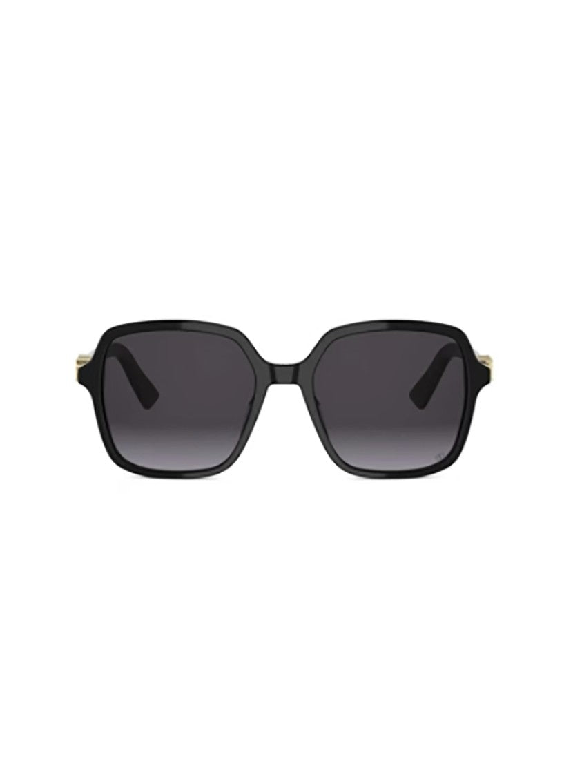 Dior Black Treasure S1i Rectangular Gold Sunglasses
