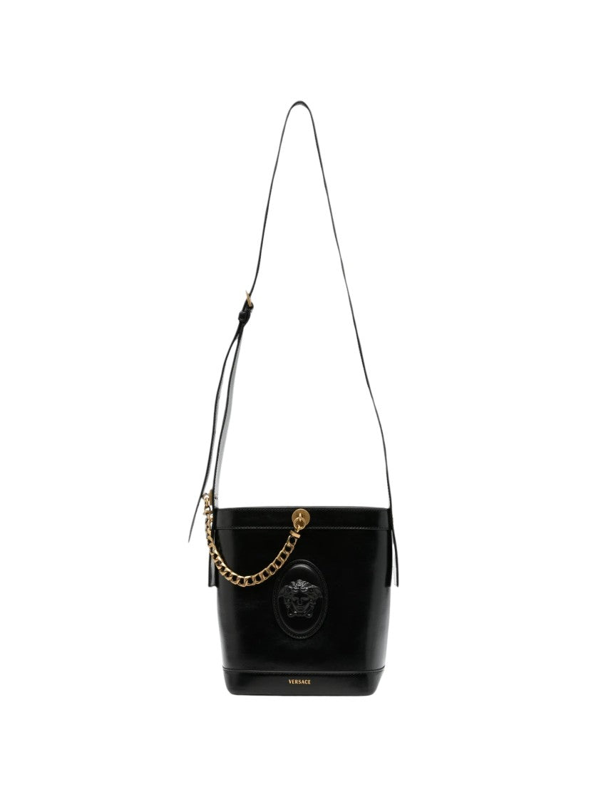 Versace Mini Bucket Bag With Medusa 95 Plaque And Gold-Tone Accents