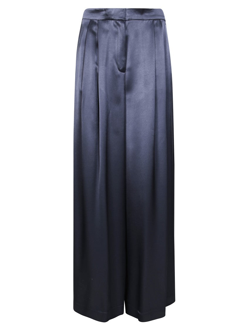 Pinko Fluid Satin Trousers With Relaxed Fit