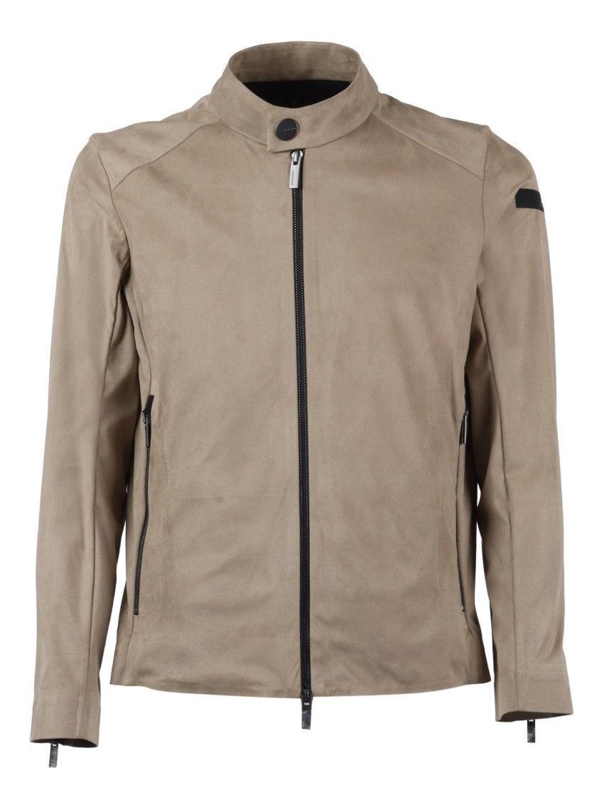 Rrd Nabucco Minimalist Stand Collar Biker Jacket