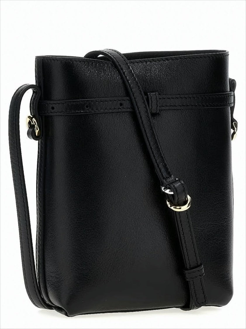 Givenchy Structured Black Calf Leather Bag With Suede Interior