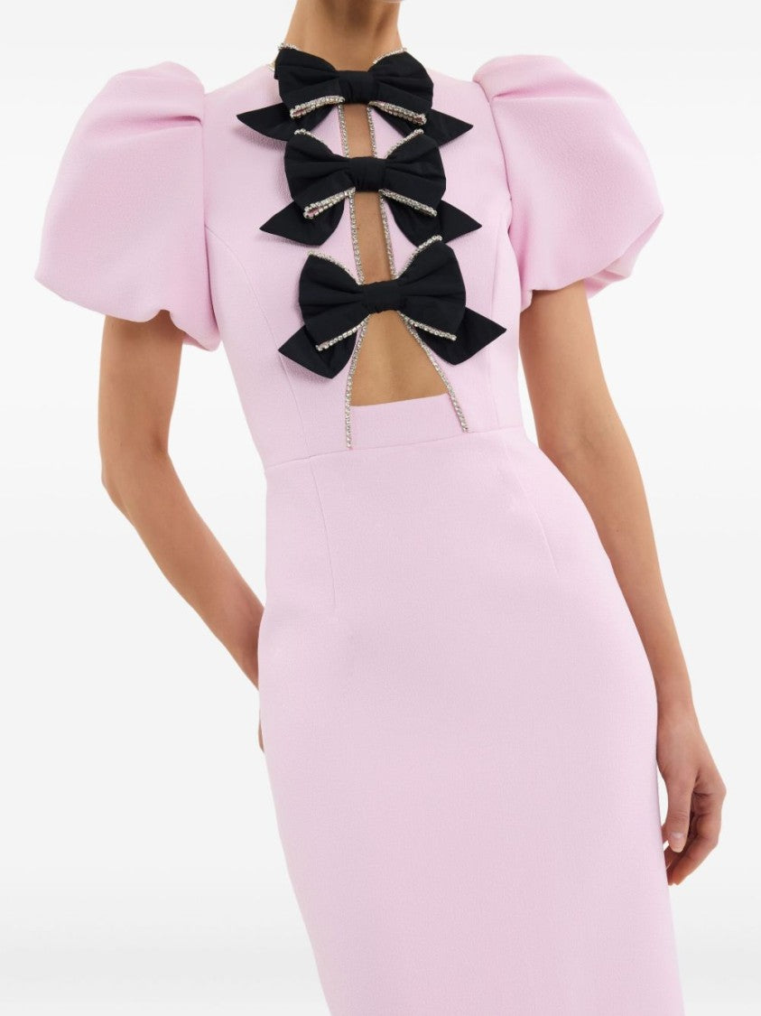 Rebecca Vallance Midi-Length Fitted Dress With Cut-Out Front