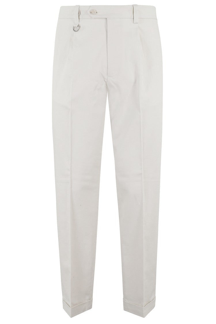 Paolo Pecora Tailored Ankle-Cuff Trousers With Clean Silhouette