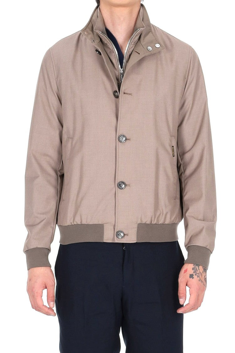 Moorer Bernie-Pum Stretch Technical Bomber Jacket