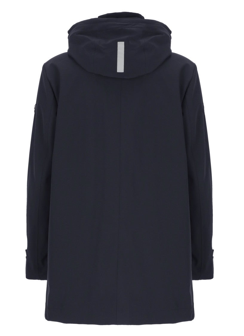 Peuterey Blue Groff Hooded Padded Coat