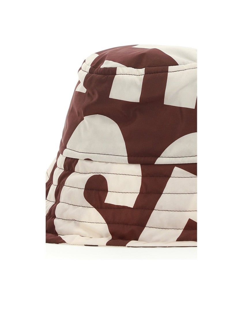 Dries Van Noten All-Over Logo Bucket Hat With Contrast Stitching