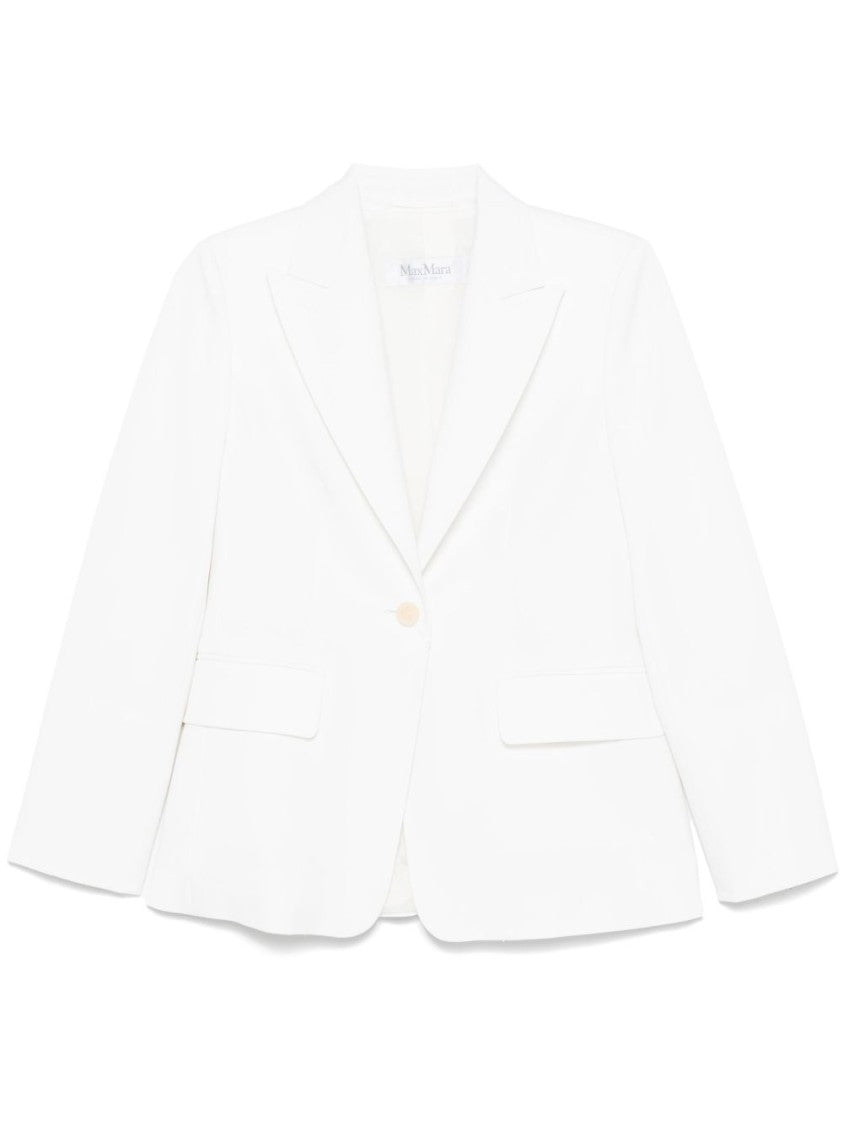 Max Mara Single-Breasted Blazer With Tailored English Rear Vents