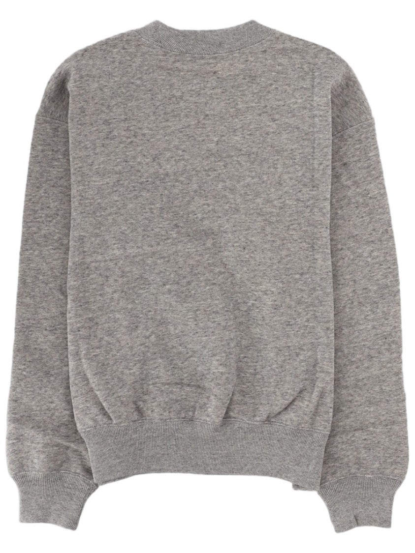 Polo Ralph Lauren Heather Grey Crewneck Logo Cotton-Blend Sweatshirt