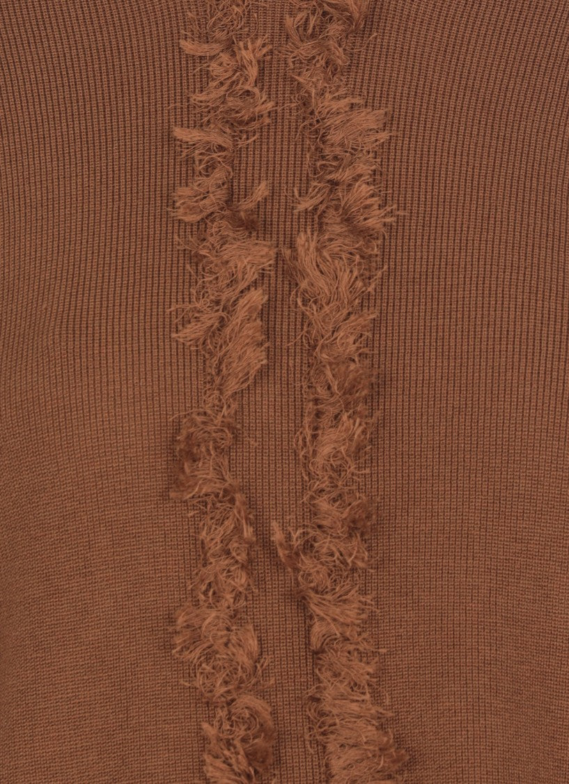Uma Wang Brown Sweater With Fringes