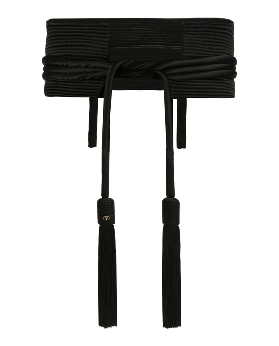 Valentino Runway Silk Satin Rope Belt