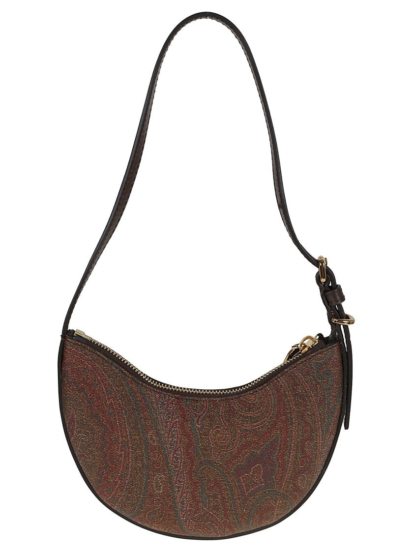 Etro Crescent-Shaped Hobo Bag In Paisley Jacquard