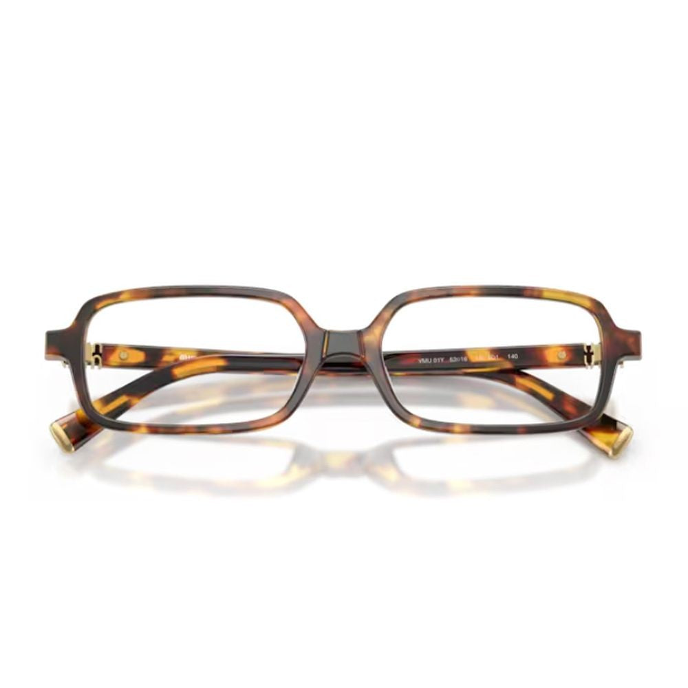 Miu Miu 0Mu 01Yv Miu Regard Honey-Havana Acetate Rectangular Sunglasses