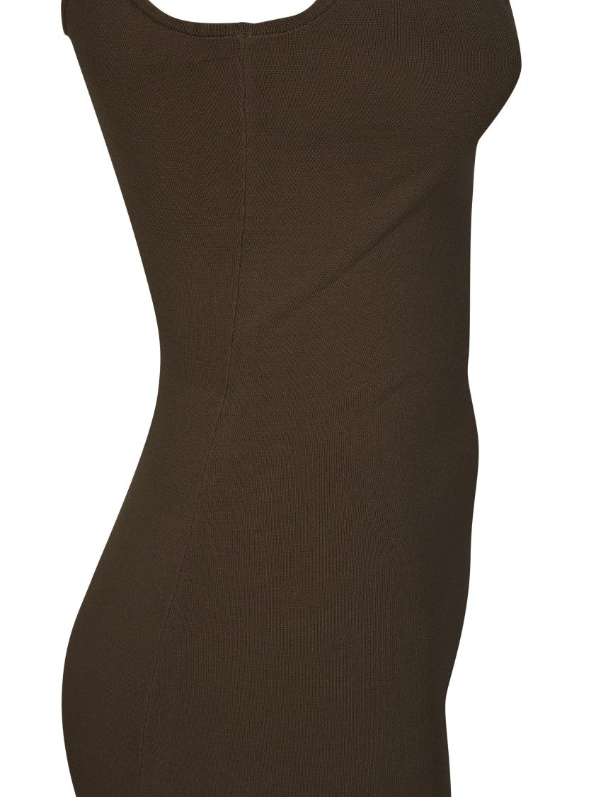 Entire Studios Square Neck Clean Lines Midi Dress