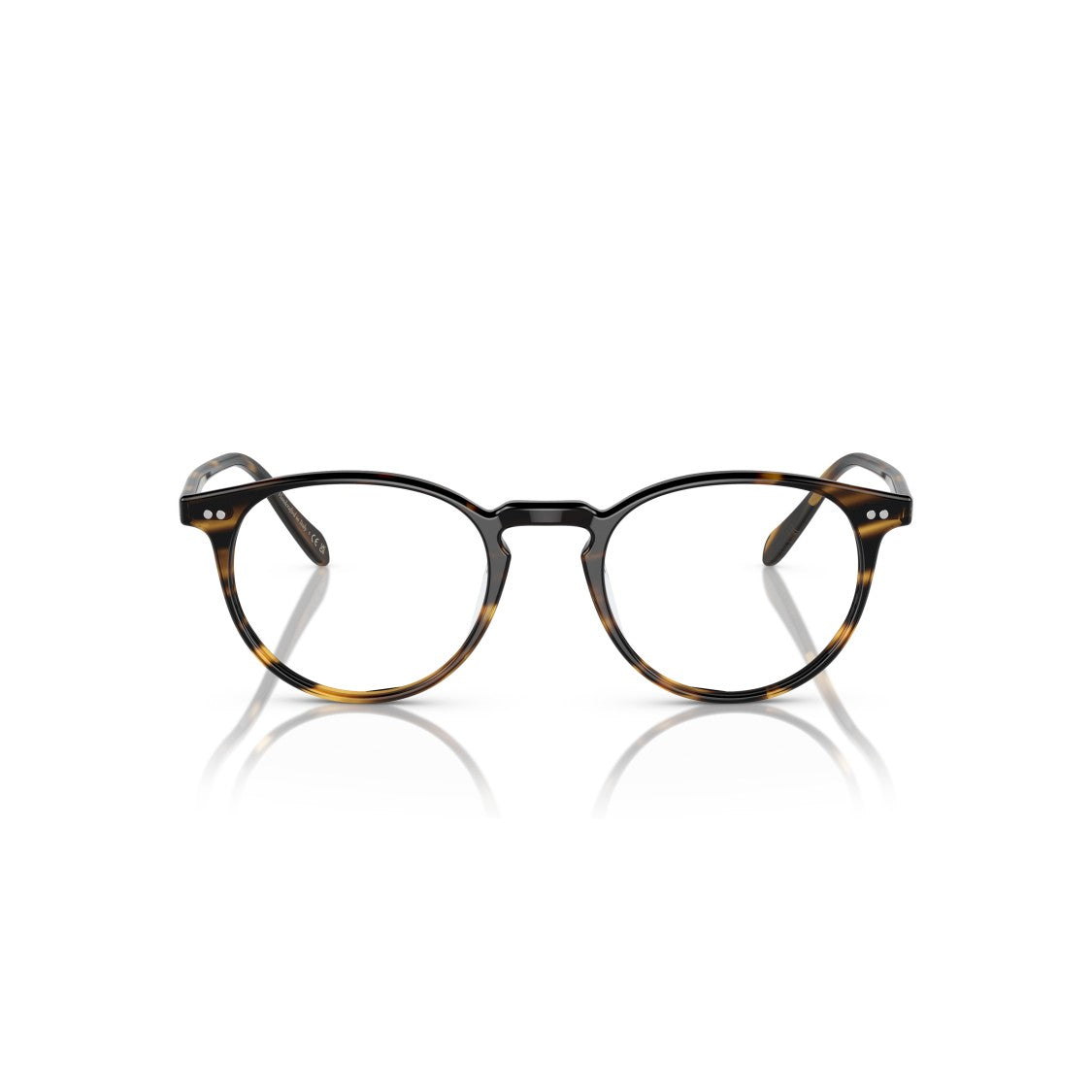 Oliver Peoples 0Ov5004 Round Tortoiseshell Frame Eyeglasses With Keyhole Bridge