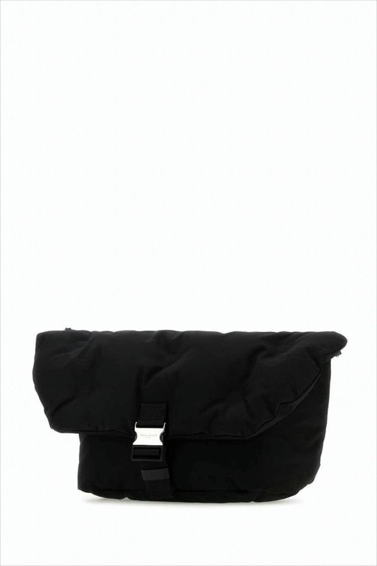 Maison Margiela Quilted Nylon Crossbody Bag With Contrasting Metallic Buckle