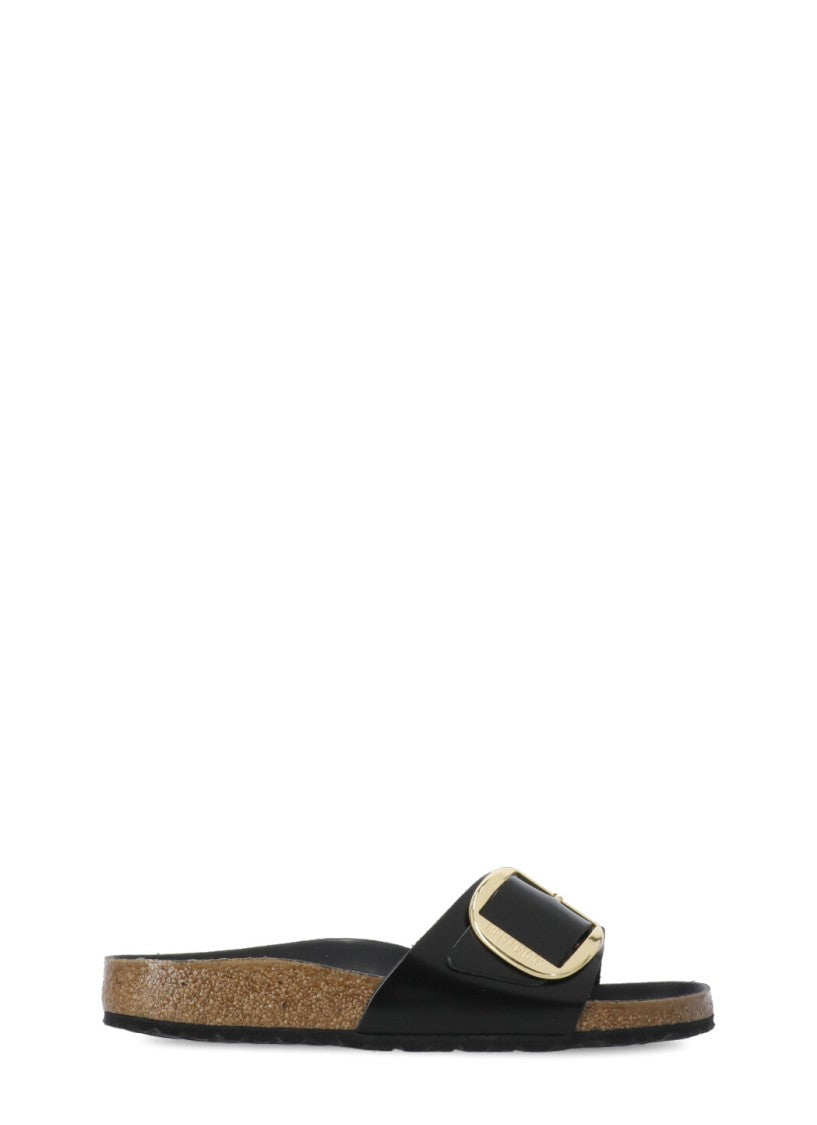 Birkenstock Brown Madrid Big Buckle Leather Sandals