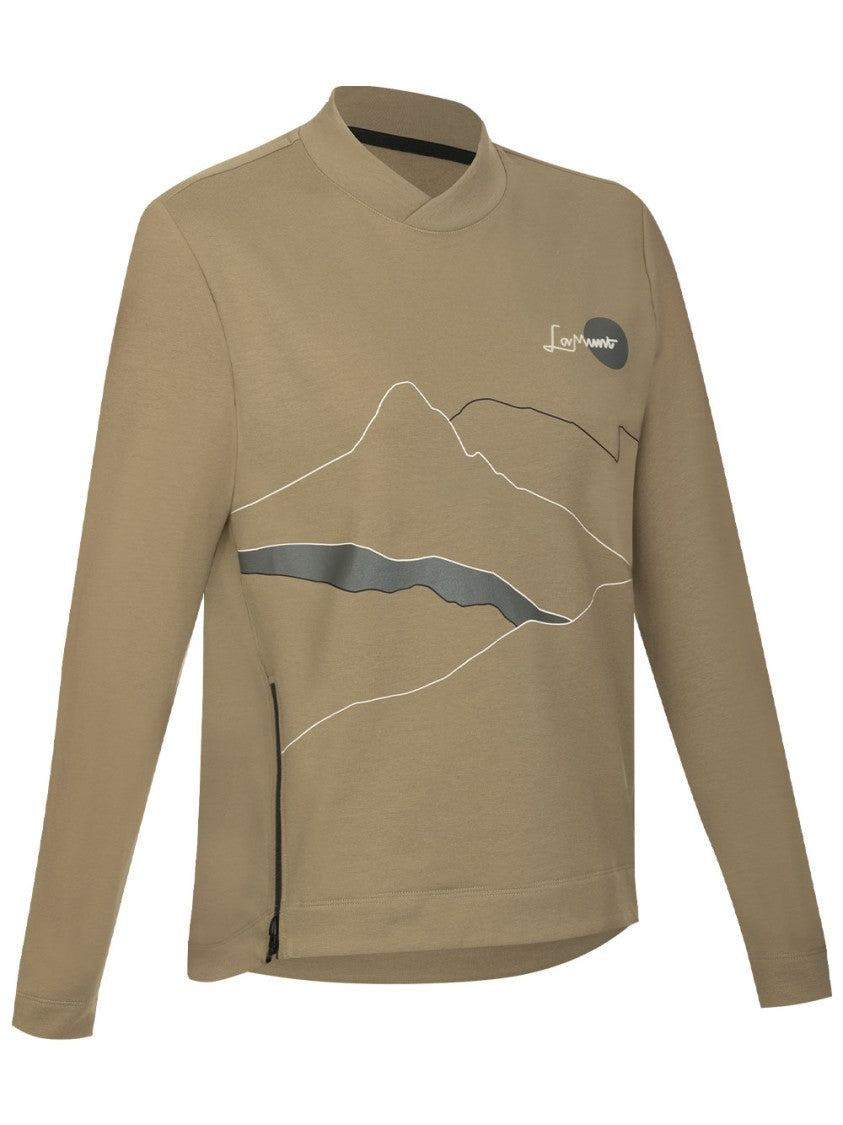Lamunt Brown Erika Arty Relaxed High Sweater