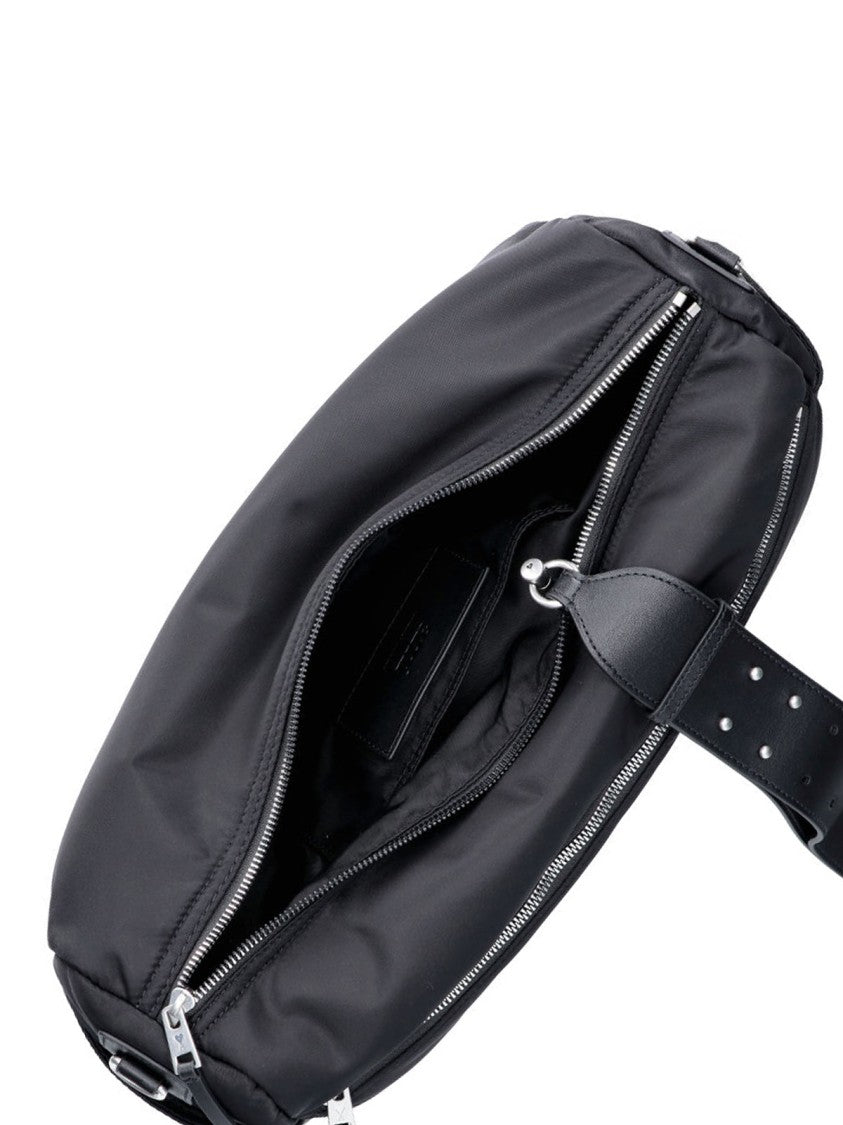Ami Paris Black Marcel Compact Rectangular Shoulder Bag