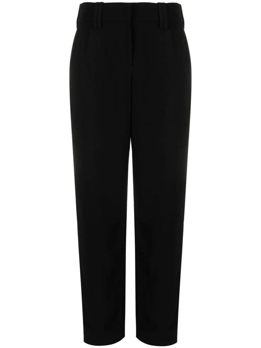 Balmain Tailored Crepe Carrot Pants With High Waist Design