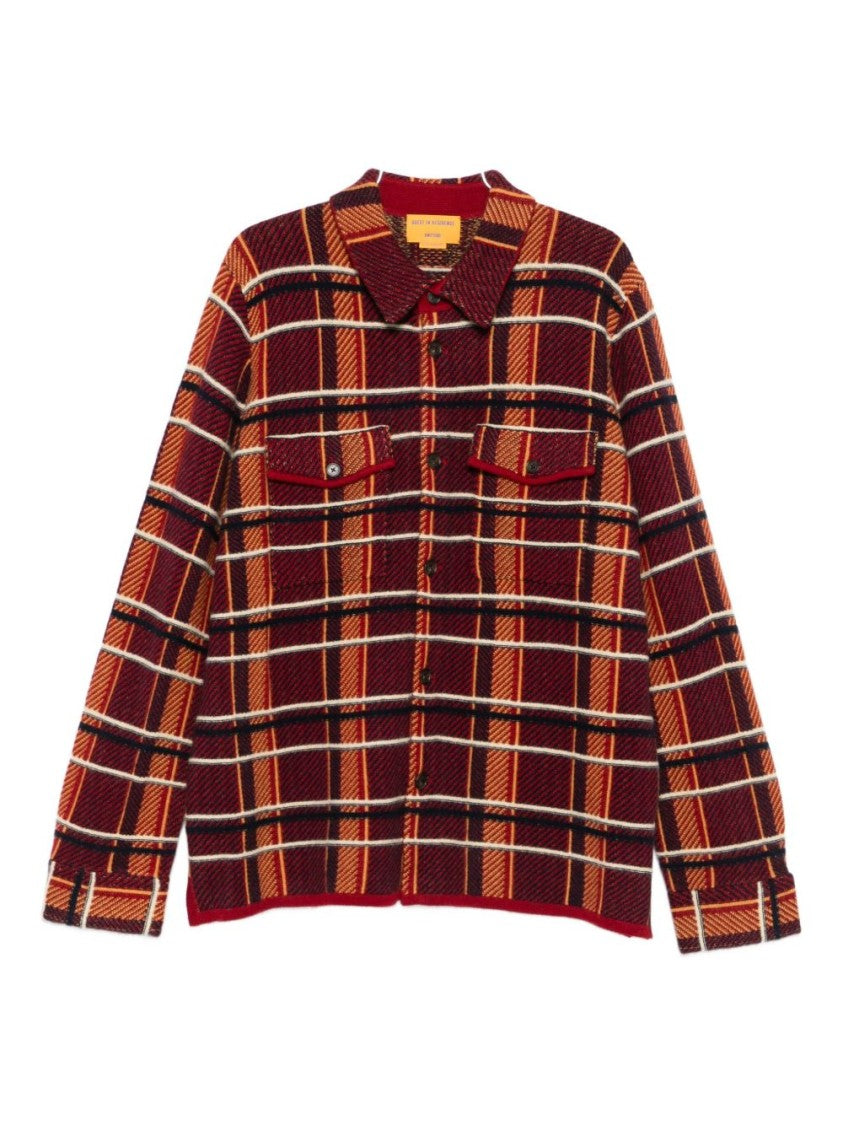 Guest In Residence Bold Plaid Tailored Fit Cashmere Shirt