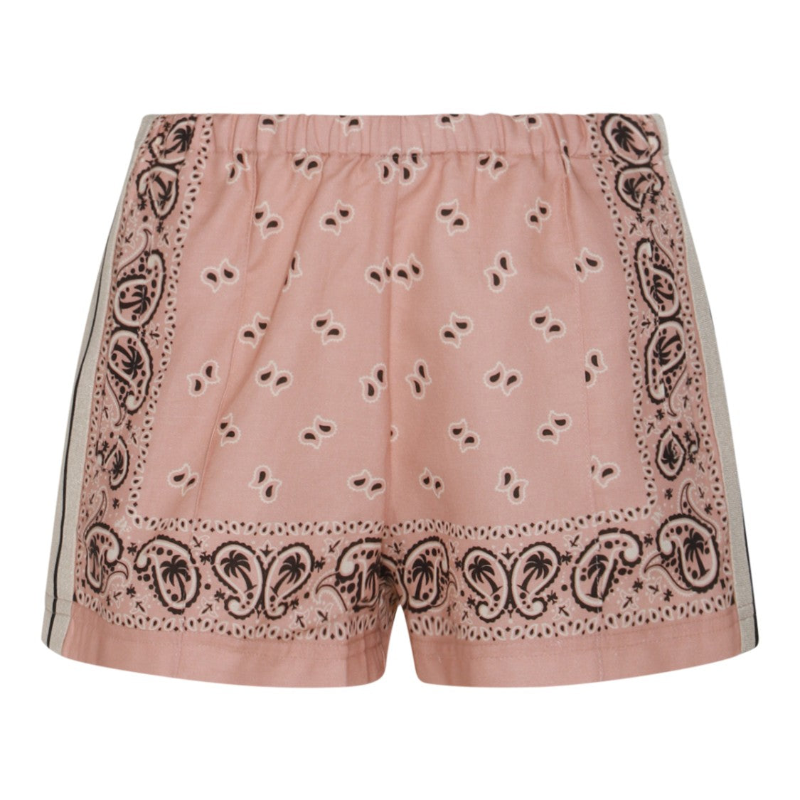 Palm Angels Pink Linen Regular Vestibility Shorts