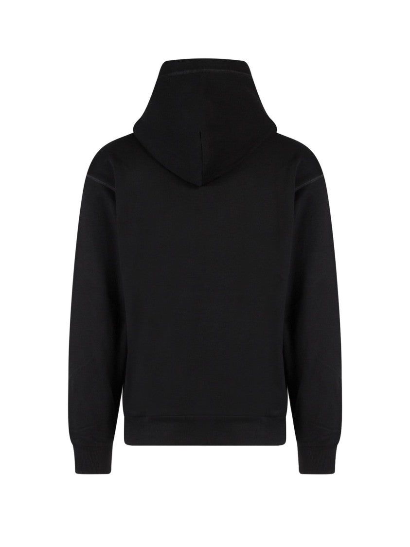 Dolce & Gabbana Classic Black Sweater With Ribbed Cuffs And Hem