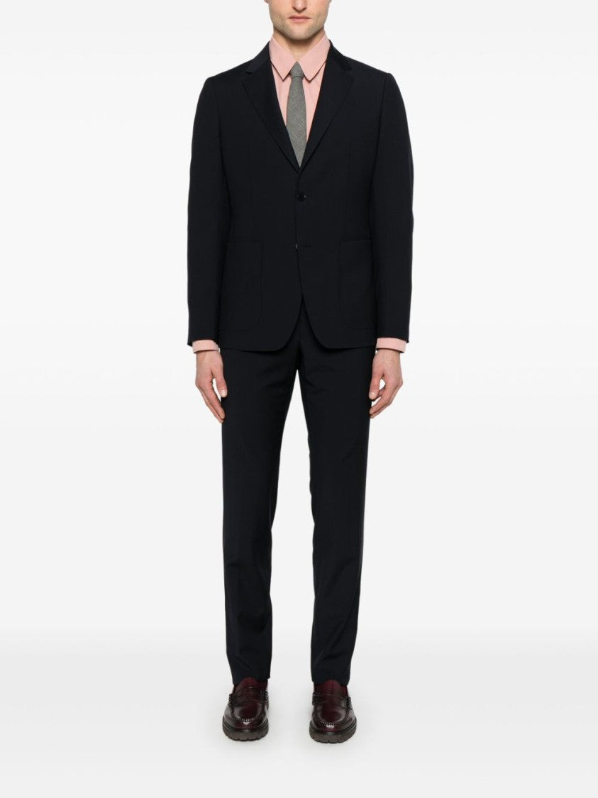 Ermenegildo Zegna Midnight Blue Suit With Concealed Fastenings