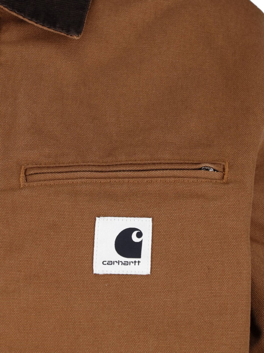 Carhartt Wip Brown Og Detroit Cotton Zip-Up Jacket