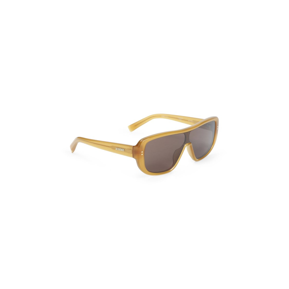 Jacquemus Oversized Translucent Amber Acetate Sunglasses