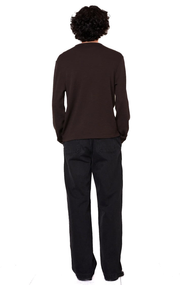 Officine Generale Long Sleeve Wool T-Shirt