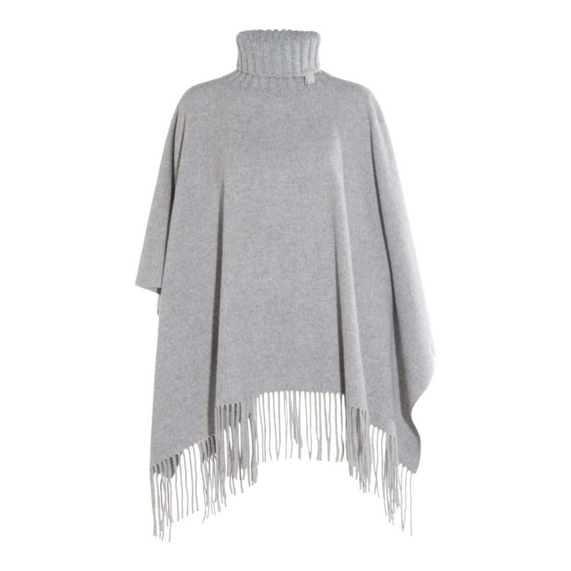 Fabiana Filippi Grey Wool Cape