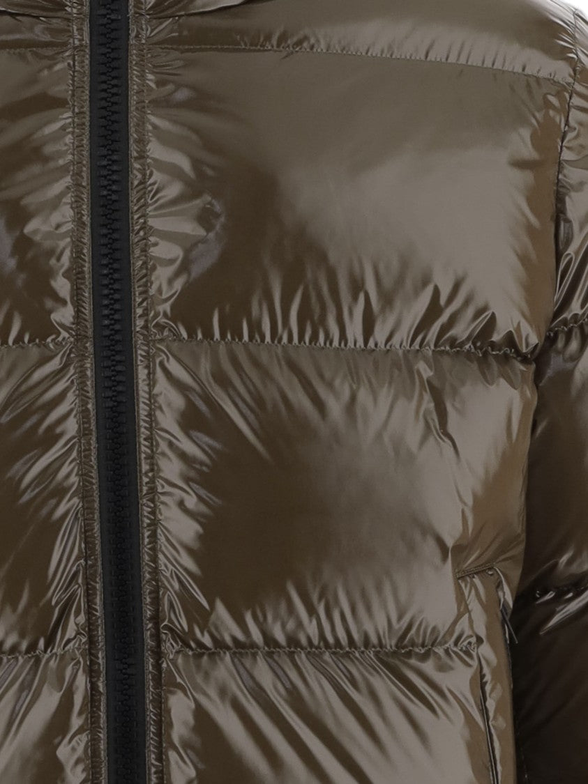 Herno Quilted Down Jacket With Adjustable Hood And Elasticated Hems