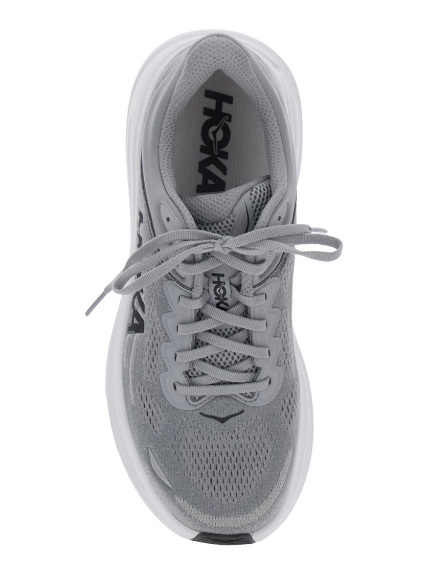 Hoka Lightweight Grey Sneakers With Breathable Upper