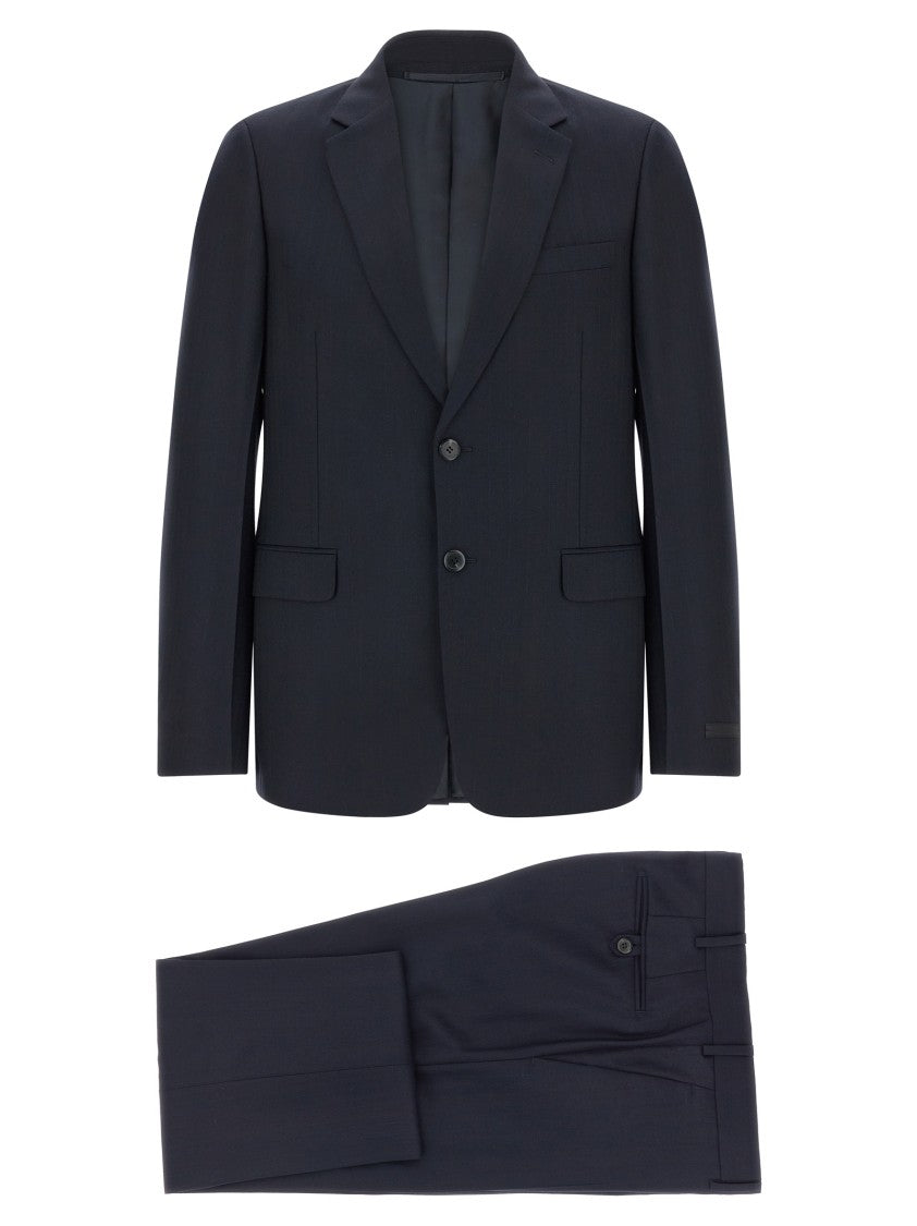 Prada Tailored Pinstriped Blazer And Trouser Set