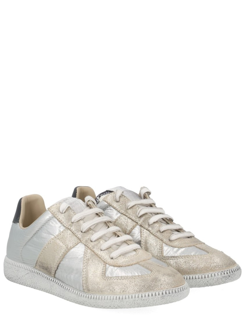 Maison Margiela Iridescent Replica Polyester-Blend Suede Sneakers
