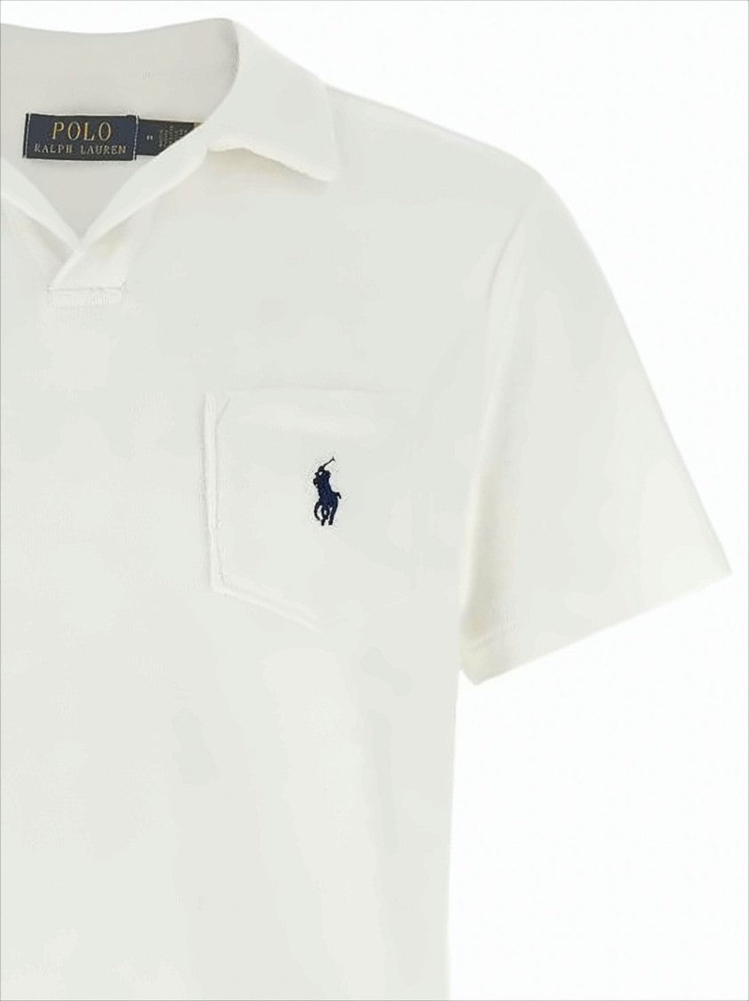 Polo Ralph Lauren Short-Sleeve Polo Shirt With Textured Fabric And Chest Pocket