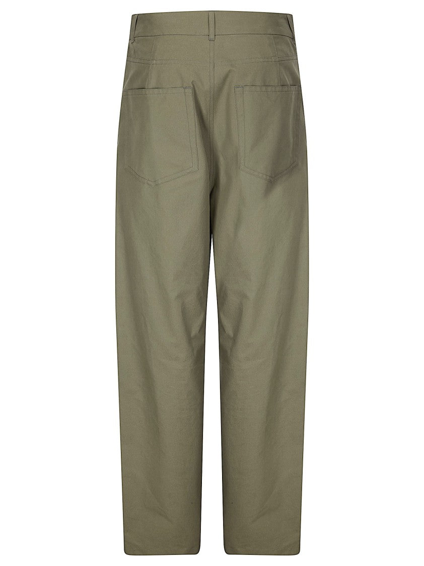 Hed Mayner Black High-Waist Oversized Trousers
