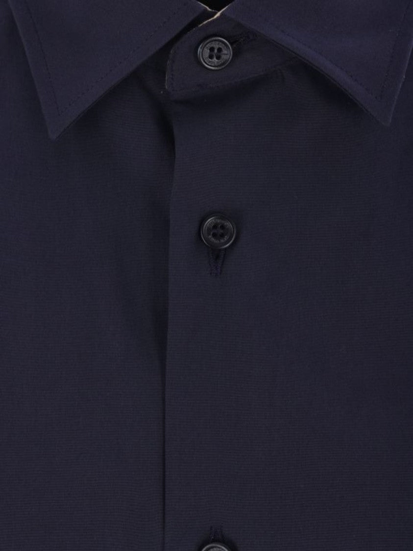 Burberry Sherfield Blue Equestrian Cotton Shirt
